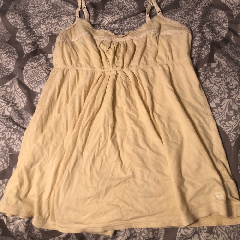 Yellow Abercrombie and Fitch tanktop